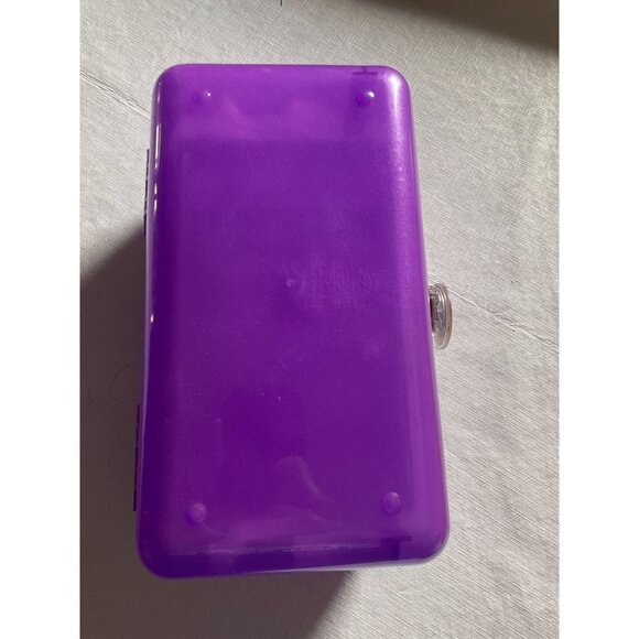 Caboodle Purple Transparent Plastic Storage Container With Handle & Secure Latch - Picture 7 of 13